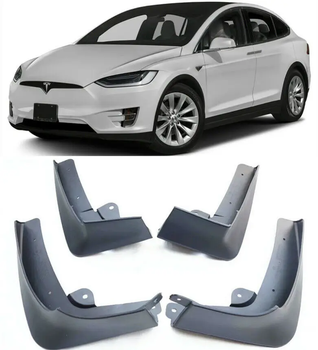 Брызговики Tesla Model X 2015-2019 комплект 4 шт.