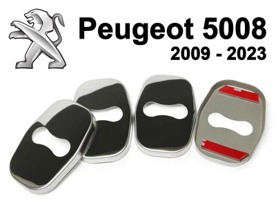 Накладка (заглушка) замка дверей Peugeot 5008 2009 - 2023 (4 двери) Хром