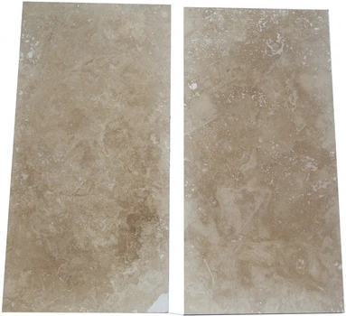 Плитка из травертина Light Filled and Honed 1,2х30,5х61 см, бежевая матовая заполненная шлифованная Standart 2-nd ch.