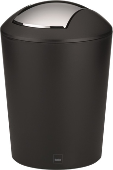 Kosz na śmieci do łazienki Kela Marta czarny 1.7 l (4025457222702)