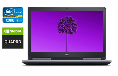 Мобильная рабочая станция Dell Precision 7720 / 17.3" (1920x1080) IPS / Intel Core i7-7820HQ (4 (8) ядра по 2.9 - 3.9 GHz) / 32 GB DDR4 / 480 GB SSD / nVidia Quadro P3000, 6 GB GDDR5, 192-bit / WebCam / Windows 10 б/у