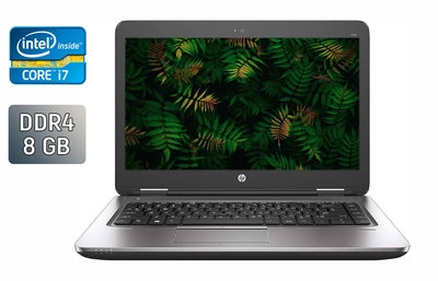 Ноутбук Б-класс HP ProBook 640 G2 / 14" (1920x1080) IPS / Intel Core i7-6600U (2 (4) ядра по 2.6 - 3.4 GHz) / 8 GB DDR4 / 500 GB HDD / Intel HD Graphics 520 / WebCam / Fingerprint / Windows 10 б/у