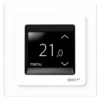 Программируемый терморегулятор DEVI DEVIreg Touch для теплого пола 220 В 16 А с сенсорным экраном цвет Белый