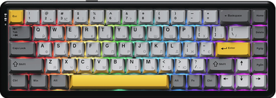 Клавіатура дротова Ajazz AK680 MAX Magnetic Switch RGB USB Black (AK680-M-BGY-AW)