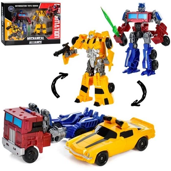 Набор Трансформеров Бамблби и Оптимус Прайм Bumblebee/Optimus Prime Transformers 18 см.