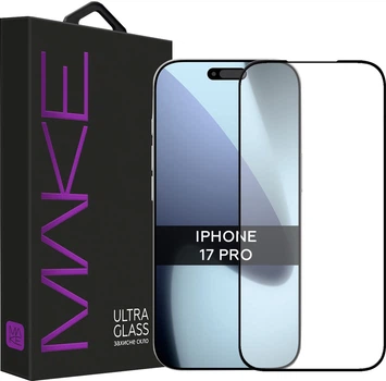 Защитное стекло для смартфона Apple iPhone 17 Pro MAKE Ultra Glass Black (MGU-AI17P)