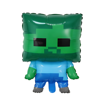 Фольгированный Шар Майнкрафт Minecraft Зомби 60x41см ( 23")