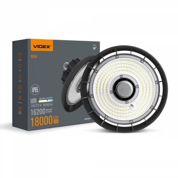 LED світильник висотний ХайБей VIDEX 100W 5000K 18000Lm Чорний