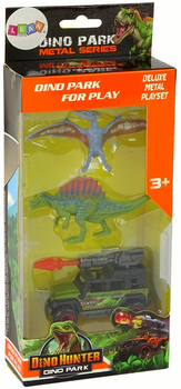 Zestaw zabawek LEAN Toys Dinozaury Auto z rakietą i z dinozaurami 15947 (5905679074930)