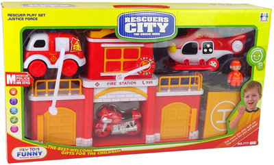 Набір іграшок LEAN Toys Пожежна станція зі звуком 1952 (5905515351621)