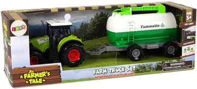 Zabawka LEAN Toys Farma Traktor z cysterną 15220 (5905515356053)