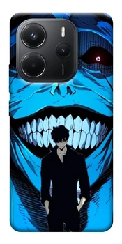 TPU чохол Demsky Solo leveling blue vibe для Xiaomi Redmi Note 14 4G (Europe version)