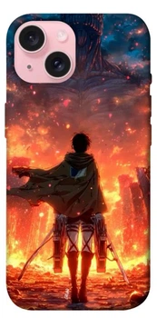 TPU чохол Demsky Attack on titan eren для Apple iPhone 15 (6.1")