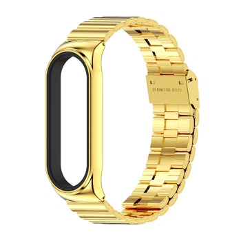 Ремінець металевий для Miband 7 MIjoas , , Золото с Серебром