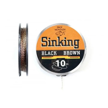 Поводочный материал Проф-Монтаж Black Brown 10м 20Lb 9,1кг