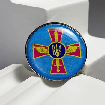 Значок Dobroznak Повітряних сил ЗСУ коло (6530)