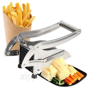 Картоплерізка металева Potato Chipper для нарізування картоплі фрі 2 насадки