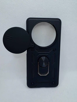Противоударный чехол Defense Ring для Oppo Reno 12 F 4G 5G / Reno 12 FS с кольцом Черный