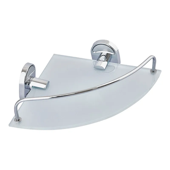 Полиця кутова з обмежувачем (скло) Zerix AFB-0107-1 (ZX5073) ( 16480 )