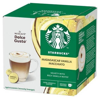 Кава в капсулах Starbucks Madagascar Vanilla Macchiato, 6+6 капсул Dolce Gusto ( 15121 )