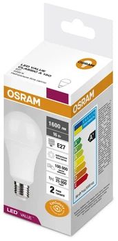 Світлодіодна лампа Ledvance LED VALUE CL A150 16Вт 4000К 1 521лм 230В FR E27 4058075623507