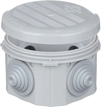 Розподільна коробка Plank Unika ІВ004 80х40 мм IP30 Сіра PLK6404650