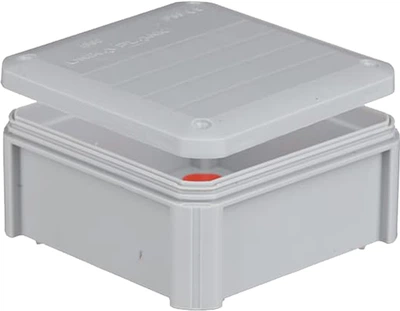 Розподільна коробка Plank Unika IB602 114х114х57 мм IP55 з суцільними стінками Сіра PLK6030850