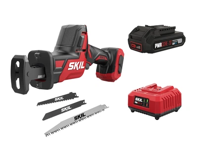 Пила шабельна акумуляторна безщіткова, SKIL 3475 CA Compact + енергокомплект 3110 АА 11071800202 (акумулятор 2,5 Ah, зарядний пристрій) промо-комплект