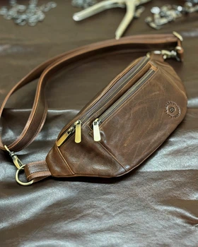 Мужская кожаная бананка LEGESSY URBAN SORENTO BROWN