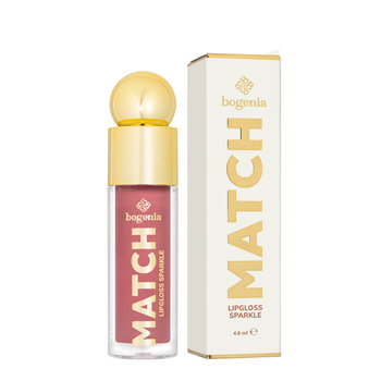 Блиск для губ Bogenia Match Lipgloss Sparkle із шимером стійкий (BG712), 05 Рожево-коричневий