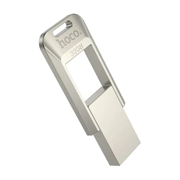 Флеш накопитель USB Hoco UD16, 32GB, USB 3.0, металлический, silver