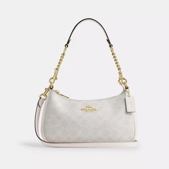 Сумка Coach Teri Shoulder Bag In Signature Canvas White
