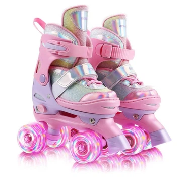Ролики- Квады Lucky S (30-34) розовый