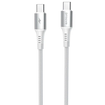 Кабель Proove WireX Type-C to Type-C 60W (1m) white