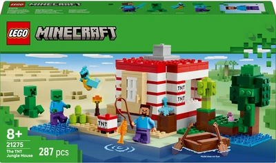 Конструктор LEGO Minecraft Будинок з вибухівки в джунглях 287 деталей (21275)