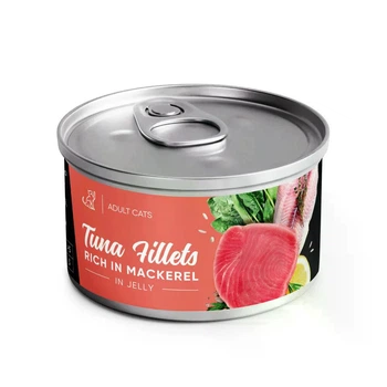 Влажный корм Savory Tuna Fillets Rich in Mackerel в Jelly для Adult Cats - для взрослых кошек, филе тунца с макрелью в желе 70 г (4820261920970)