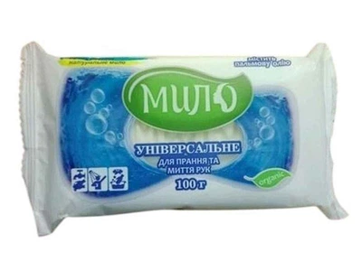 Мило туалетне ТЕХПРОМ ЕКОЛОГІЯ 100г «Універсальне» для прання і миття рук в обгортці