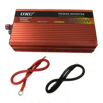Автомобільний інвертор 12V → 220V 3000W AR з охолодженням, захистом і сигналом низької напруги