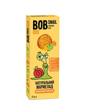 Натуральний мармелад Bob Snail Яблоко-Манго-Тыква-Чиа, 27 г