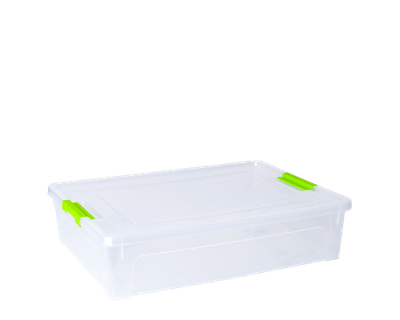 Контейнер прямокутний "Smart Box" 3,8л Алеана прозорий/ оливковий SE-aleana- sb7-25