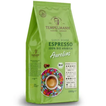 Кофе зерновой Tempelmann Espresso Bio Aurelias 1 кг