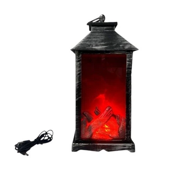 Камін-світильник декоративний із LED підсвічуванням USB 13*30*30см (без батарейок) Stenson R96482