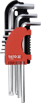 Zestaw kluczy imbusowych YATO HEX 2-10 mm 9 szt. (YT-0502)