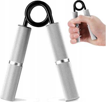 Еспандер кистьовий 4FIZJO 45 кг металевий Silver (P-5907739313386)