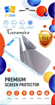 Універсальна захисна плівка для смартфона Drobak Ceramics Diamond Silver 6" (73 х 133) (474 713)