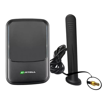 4G LTE Wi-Fi роутер SATEL F3000 (3000 мАч, 2×TS-9) + всенаправленная 5G антенна 12 dBi (600–6000 МГц, магнит)