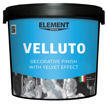 Штукатурка декоративна інтер'єрна для стін ELEMENT Decor Velluto 5кг