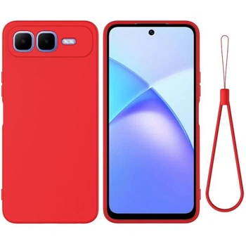 Силіконовий (TPU) чохол Deexe Silicone Case для Infinix Smart 10 Plus - Red