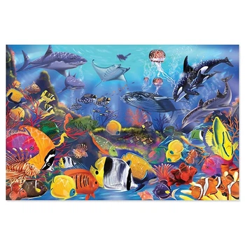 Детский мега-пазл "Водяной мир" MelissaandDoug MD10427, 48 элементов