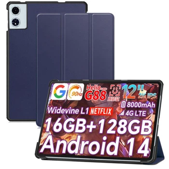 Чехол - книжка Custer Magnet Flip Cover для Blackview Mega 2 / Oscal Pad 100 dark-blue